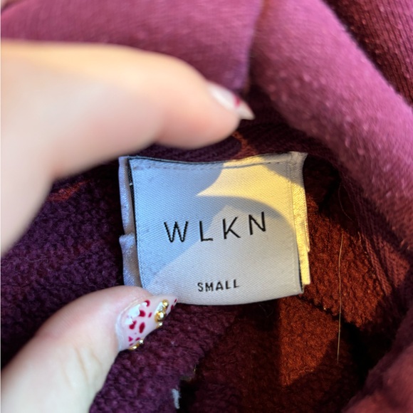 This is a burkendy hoodie from WLKN in SMALL - Picture 3 of 3